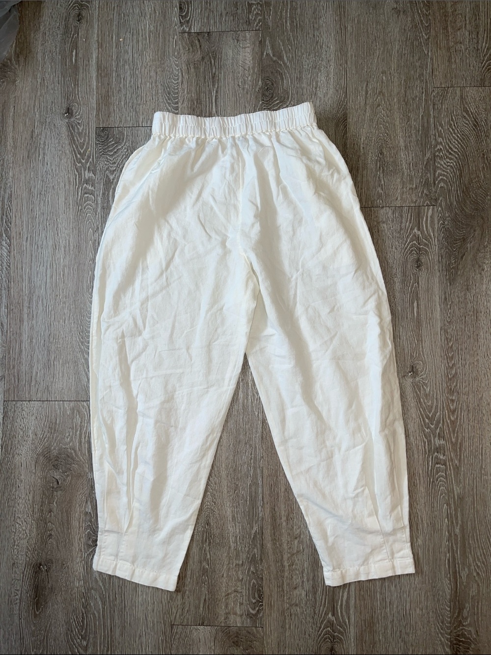 New urban outfitters linen blend parachute ivory pants bottoms  medium - Picture 7 of 7